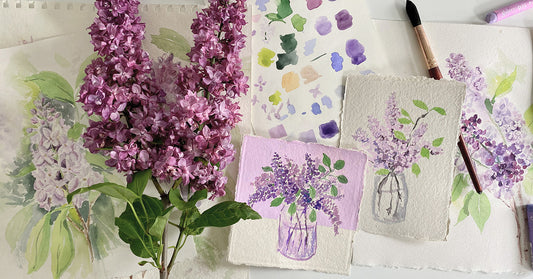 Wendy Millard Lilac Watercolour Collection