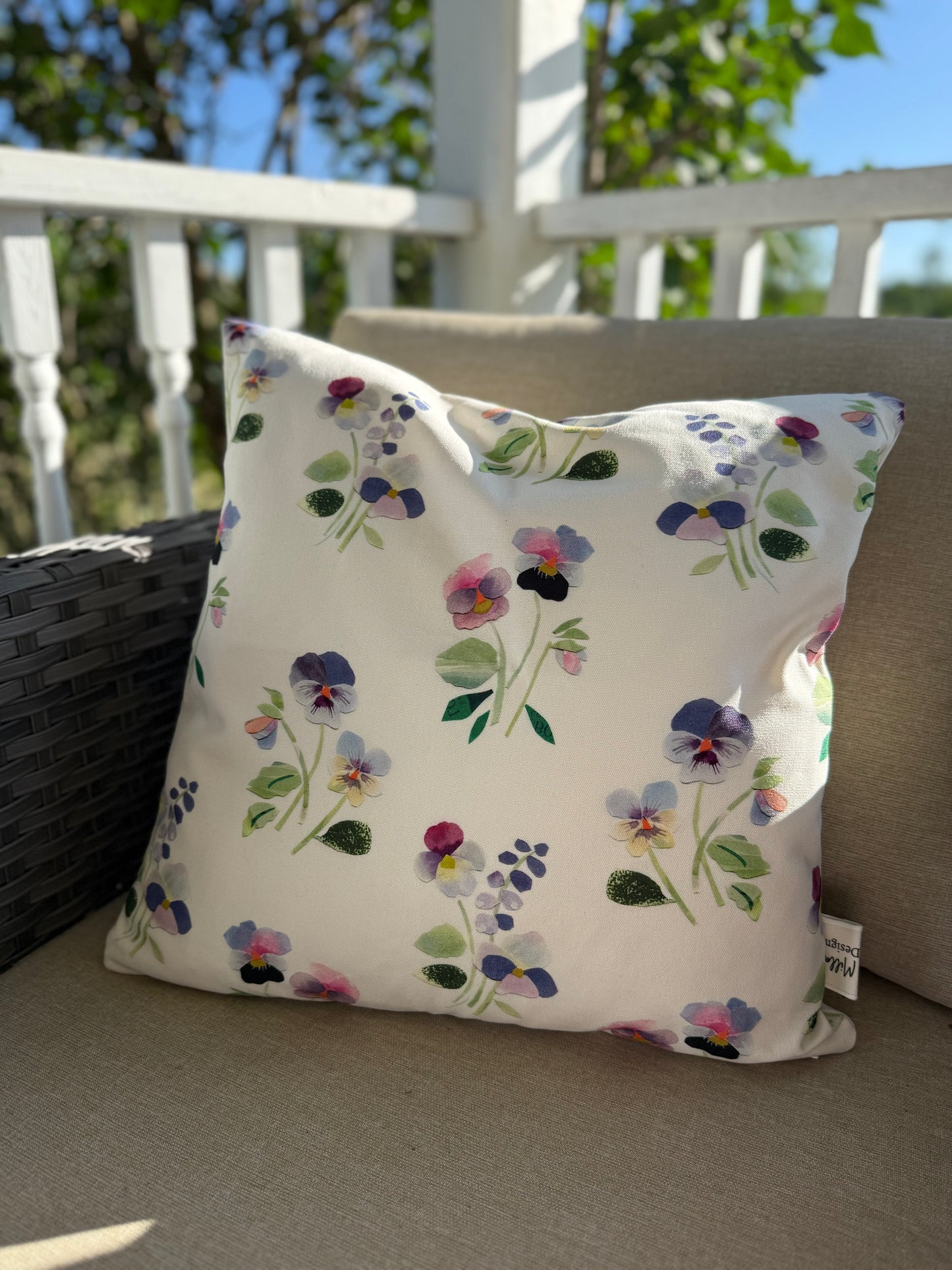 Pansy Pillow Cover