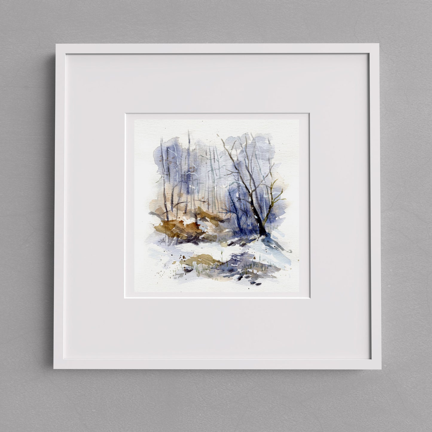 Upwards Climb 6" x 6" on handmade watercolour paper