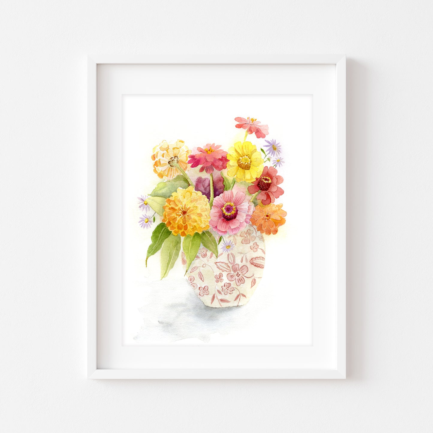 Zinnia Bouquet 9.5”x 12”