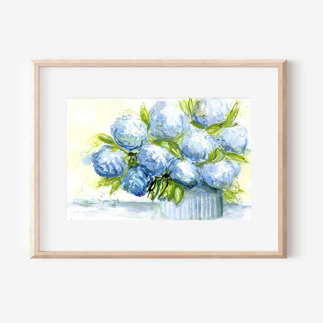 Hydrangea Blue Print