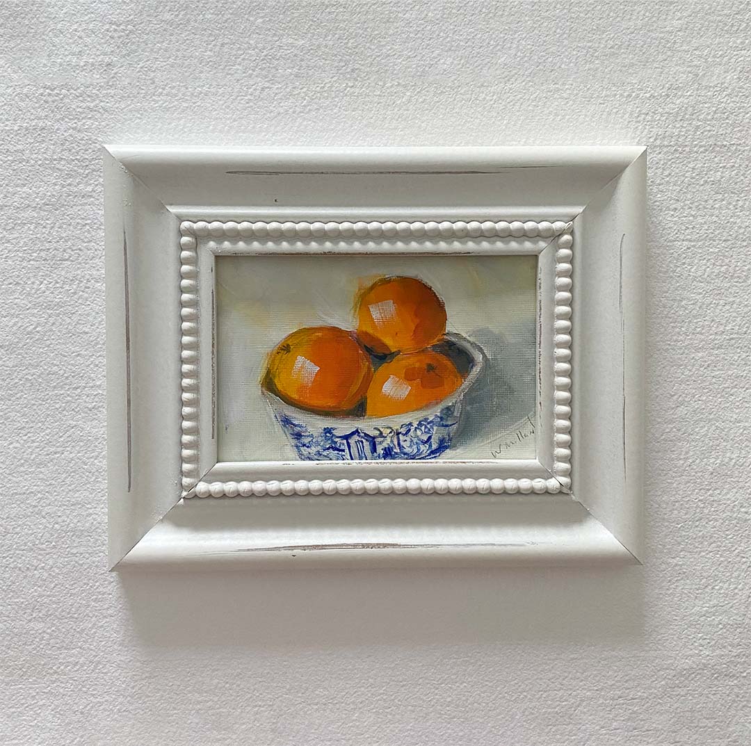 3 Clementines in bowl