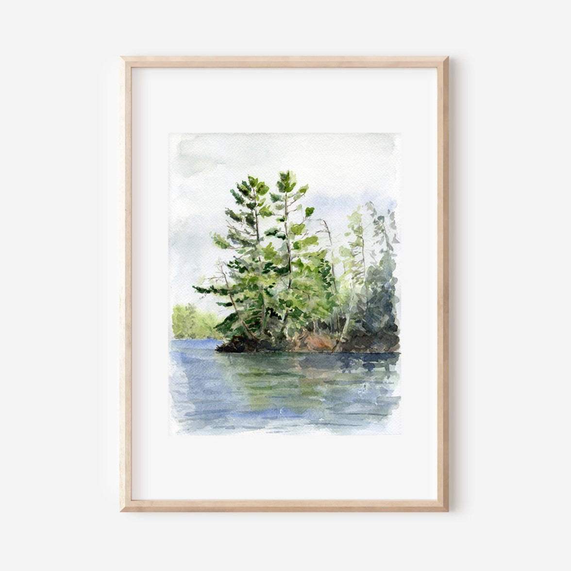 Eel Bay 8.5x11" on Fabriano watercolour paper
