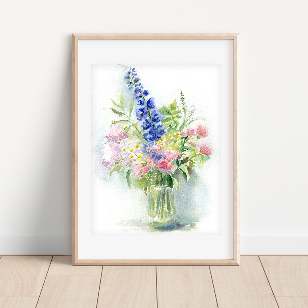 June Flowers Print