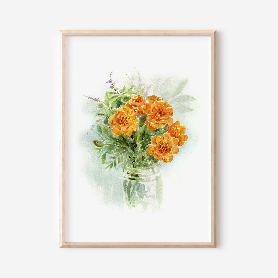 Marigolds Print