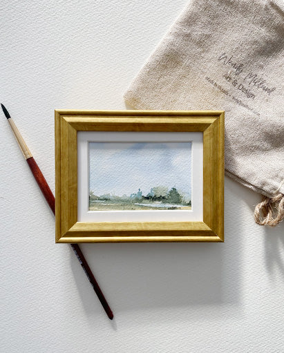 Sydenham Field 3 3x2" Framed Original Watercolour