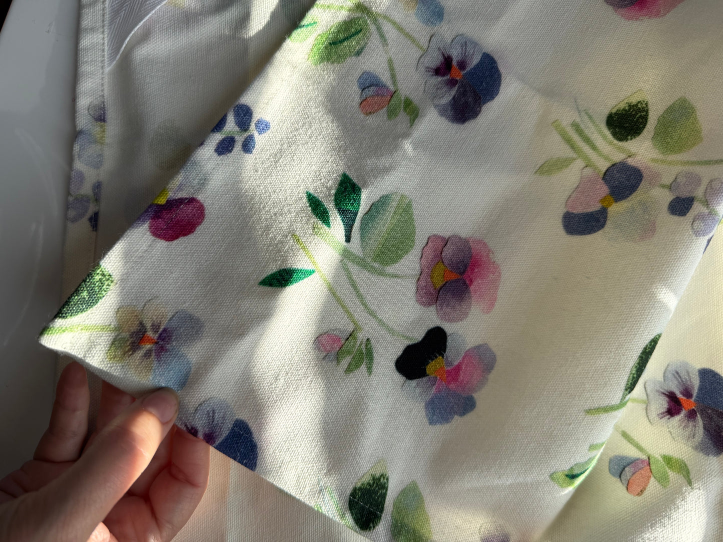 Pansy Tea Towel