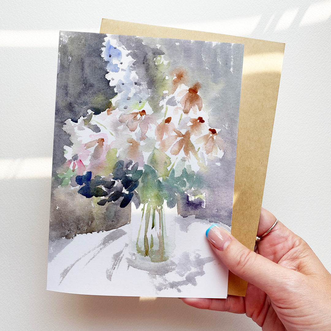 Day to Night Floral Card