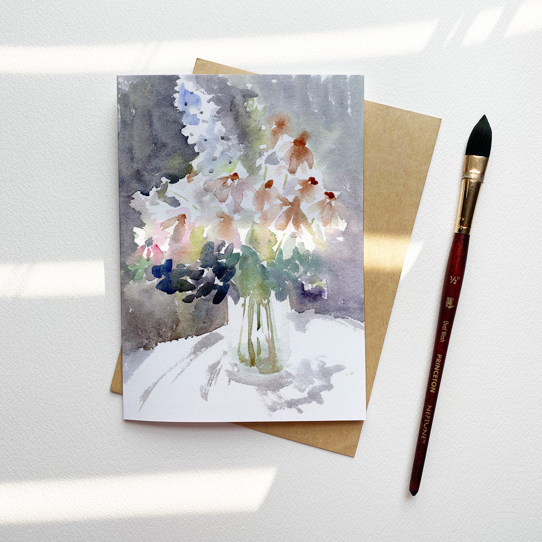 Day to Night Floral Card