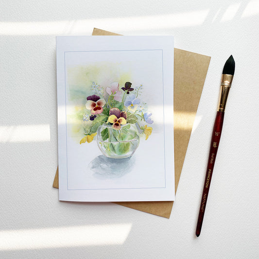 Pansy No7 Bouquet Card