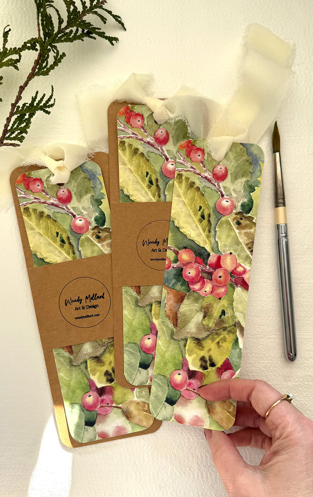 Winterberry Bookmarks