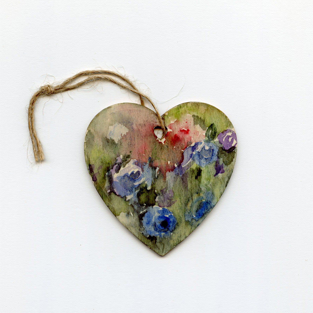 Floral Hand painted Ornament - Taking a chance